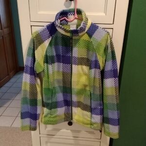 Columbia Green and Blue Checkered Fleece